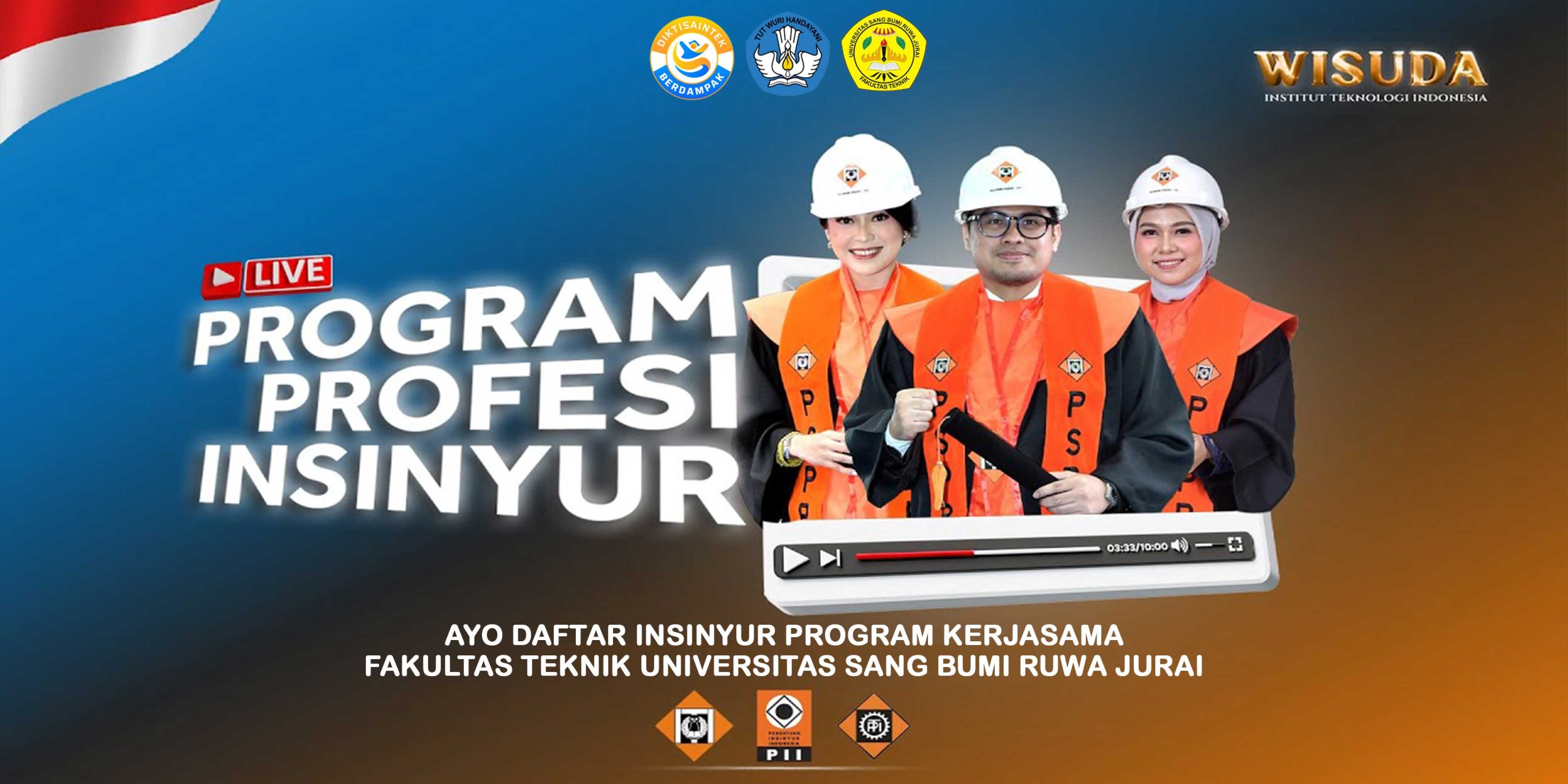 Fakultas Teknik Universitas Sang Bumi Ruwa Jurai kini resmi menghadirkan Program Profesi Insinyur melalui kerja sama strategis dengan Institut Teknologi Indonesia (ITI).